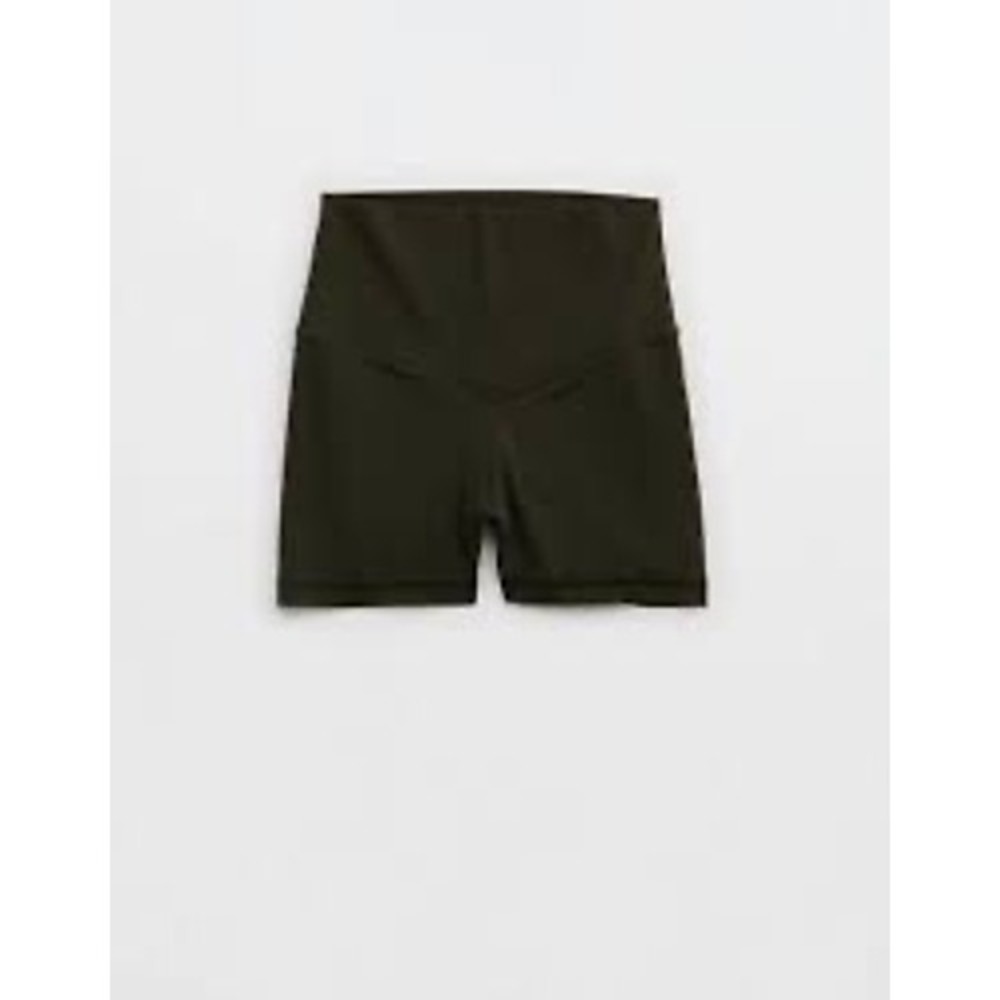 OFFLINE by Aerie Real Me Xtra High Rise 5 Inch Bike Shorts Dark Brown Small